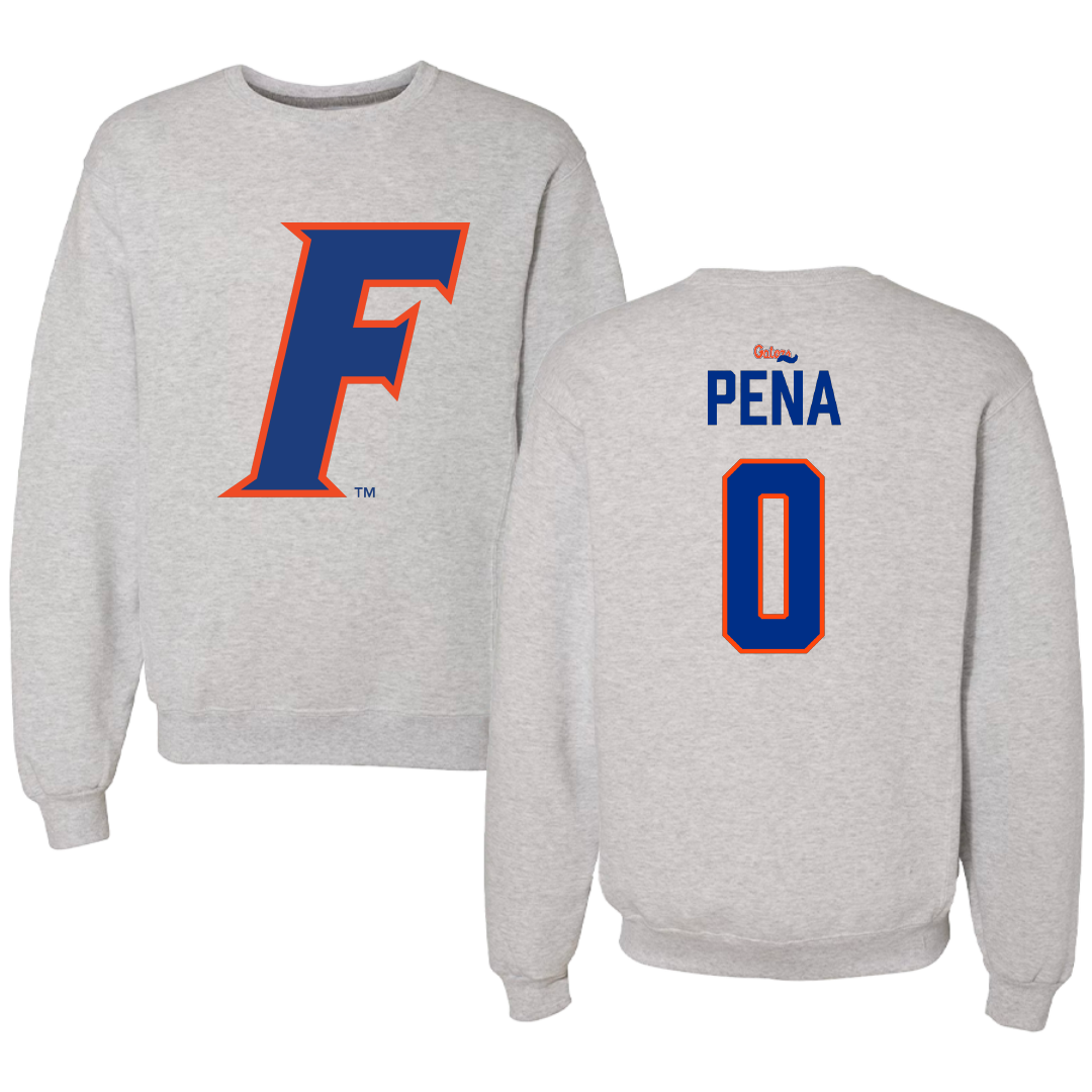 University of Florida Soccer (W) Gray Crewneck - #0 Paloma Peña