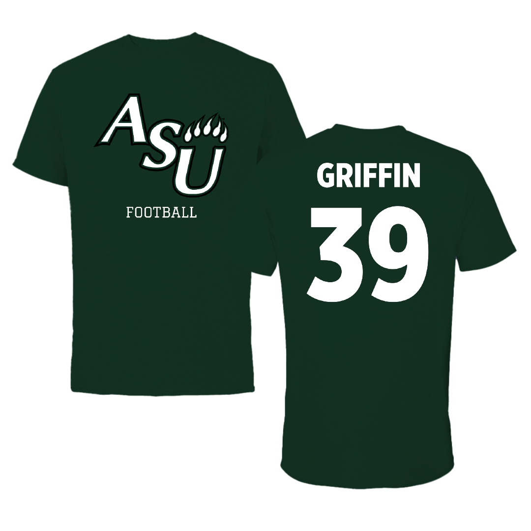Adams State University Football Forest Green Tee - #39 Tyler Griffin