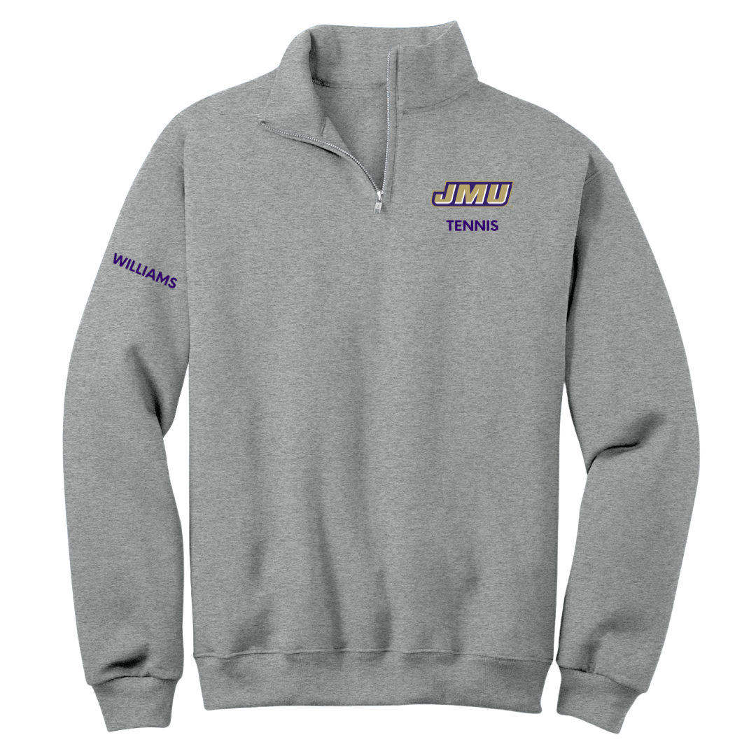 James Madison University Tennis (W) Sport Gray Quarter-Zip - Sophie Williams