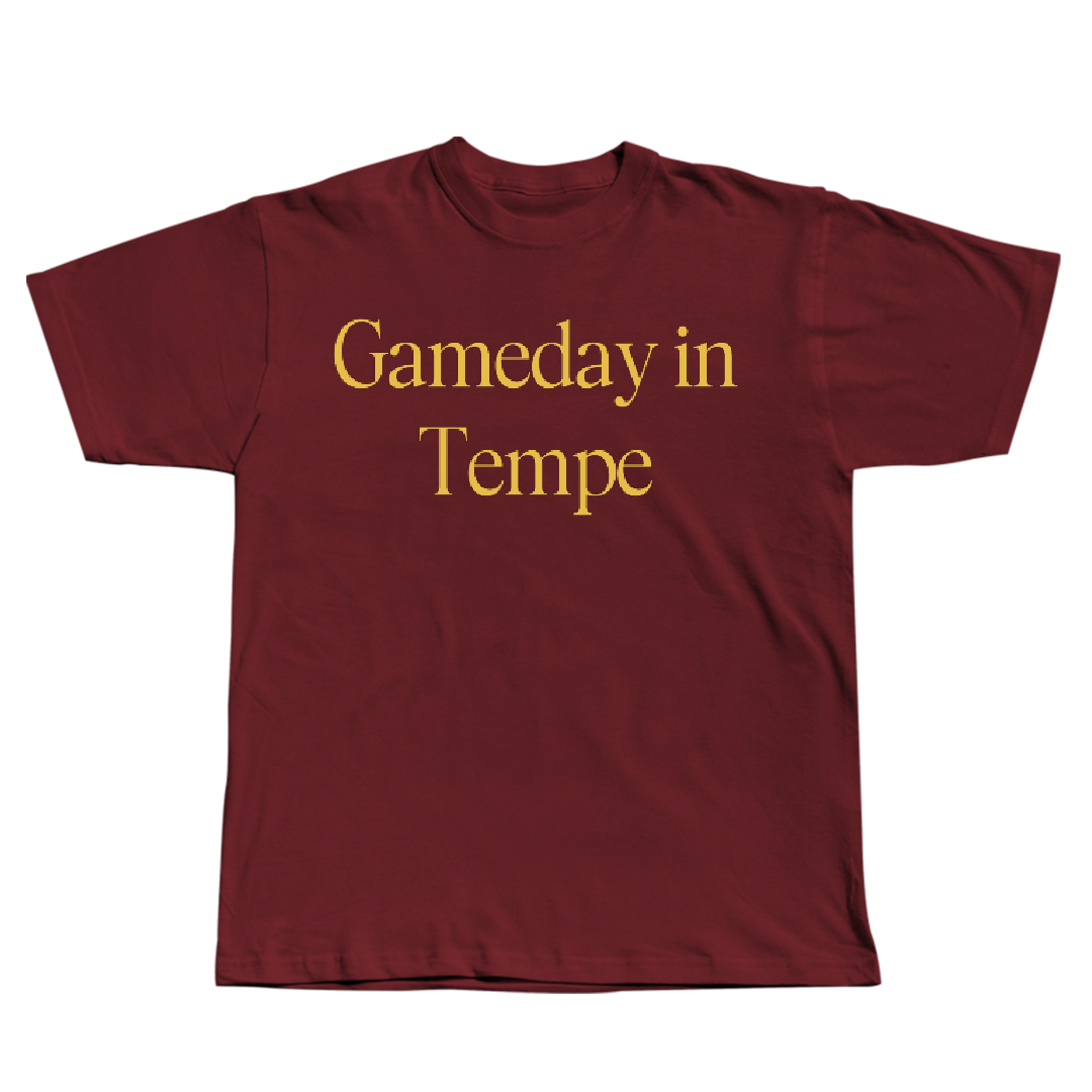 Arizona State University Baseball Maroon Gameday Tee - #1 Matt King