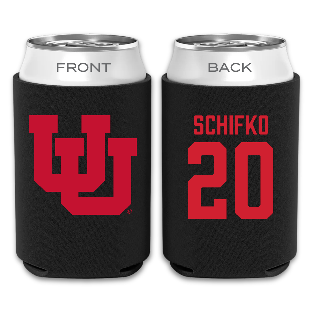 University of Utah Lacrosse Black Can Cooler - #20 Tyler Schifko