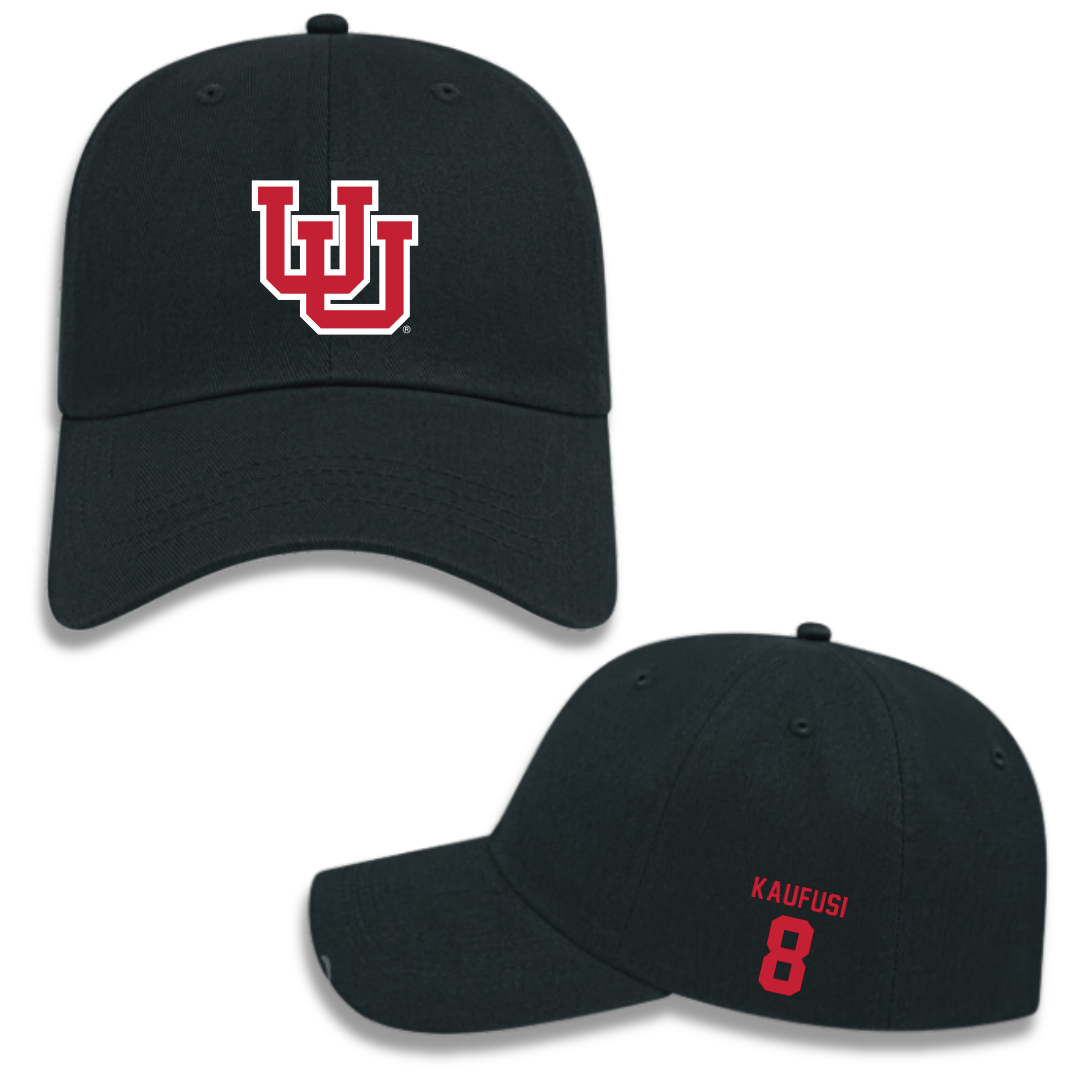University of Utah Soccer (W) Black Hat - #8 Taliana Kaufusi