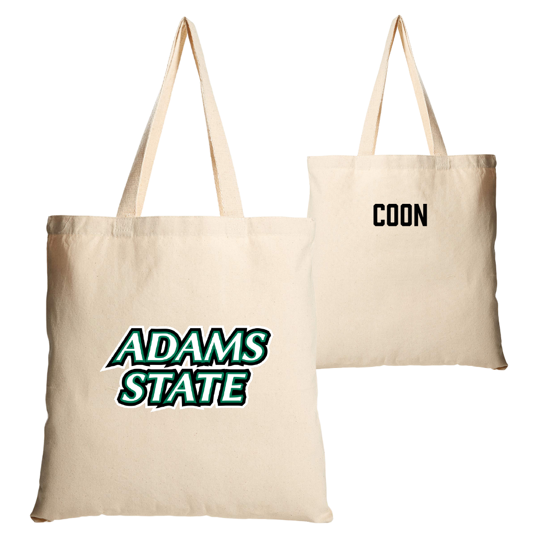 Adams State University Wrestling Tan Canvas Tote Bag - Josh Coon