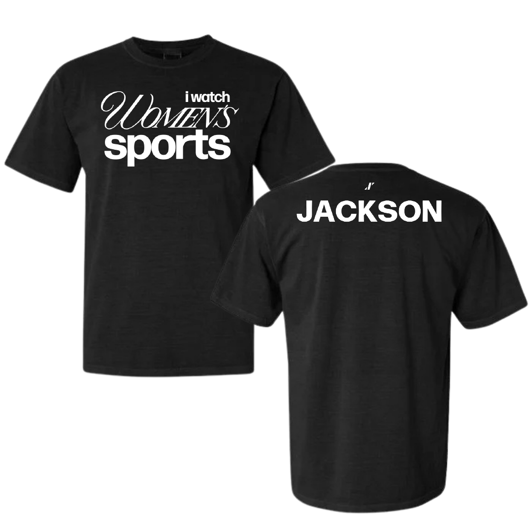 University of New Orleans POM Black WHM Comfort Colors Tee - Jasmine Jackson