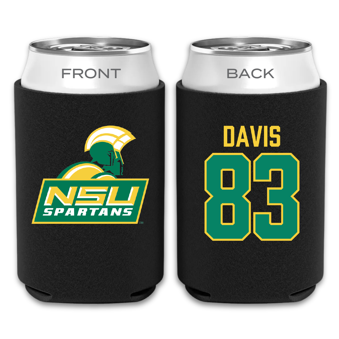 Norfolk State University Football Black Can Cooler - #83 Clifton Davis