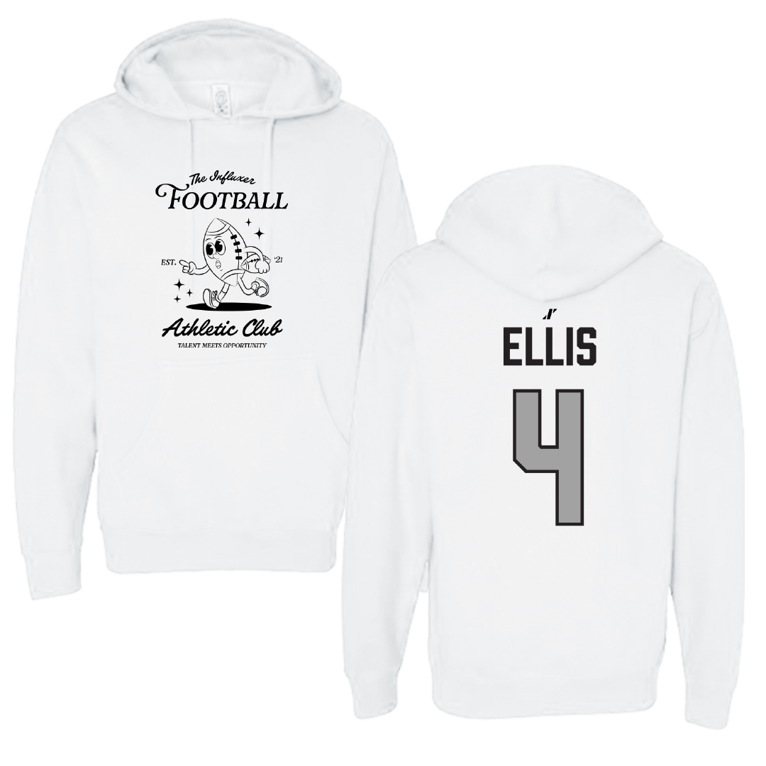 Football White Influxer Athletic Club Hoodie - #4 Lake Ellis