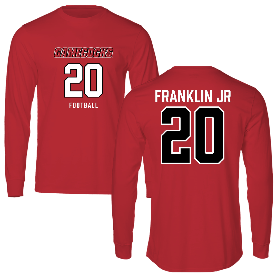 Jacksonville State University Football Red Long Sleeve - #20 Travis Franklin Jr