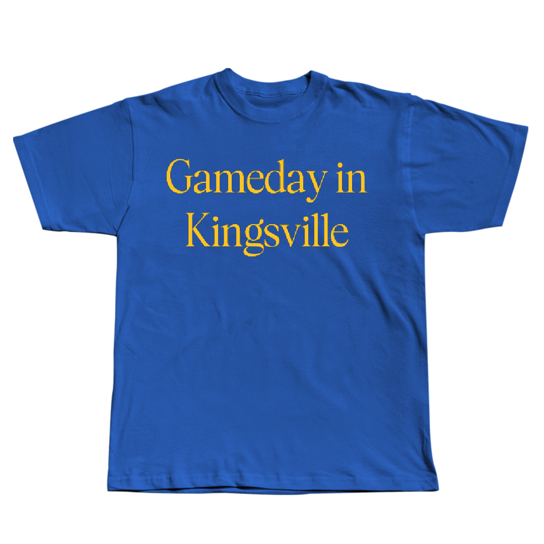 Texas A&M University-Kingsville Football Blue Gameday Tee - #13 Jason Gaines