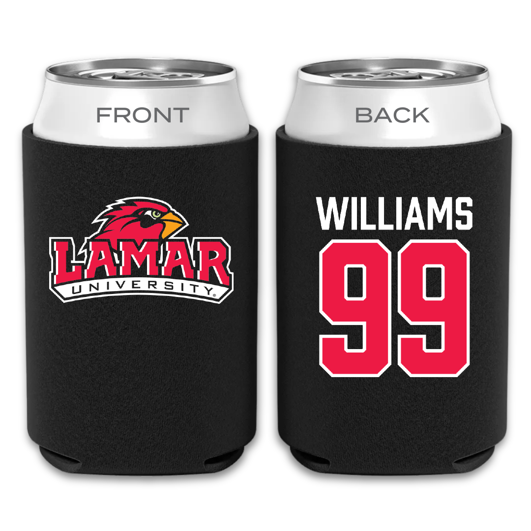 Lamar University Football Black Can Cooler - #99 Caleb Williams