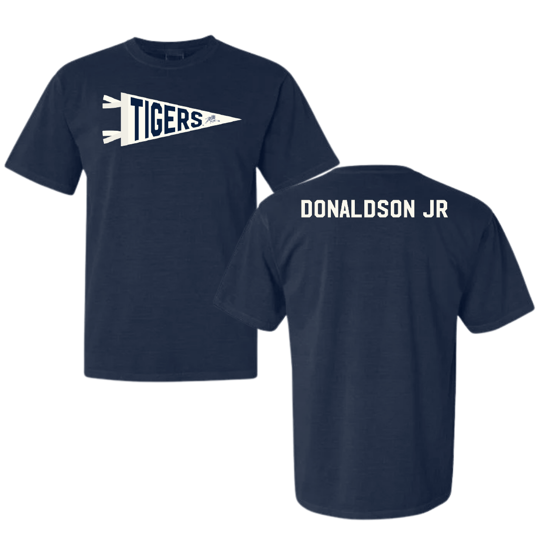 Jackson State University TF and XC Navy Pennant Comfort Colors Tee - Ivan Donaldson Jr