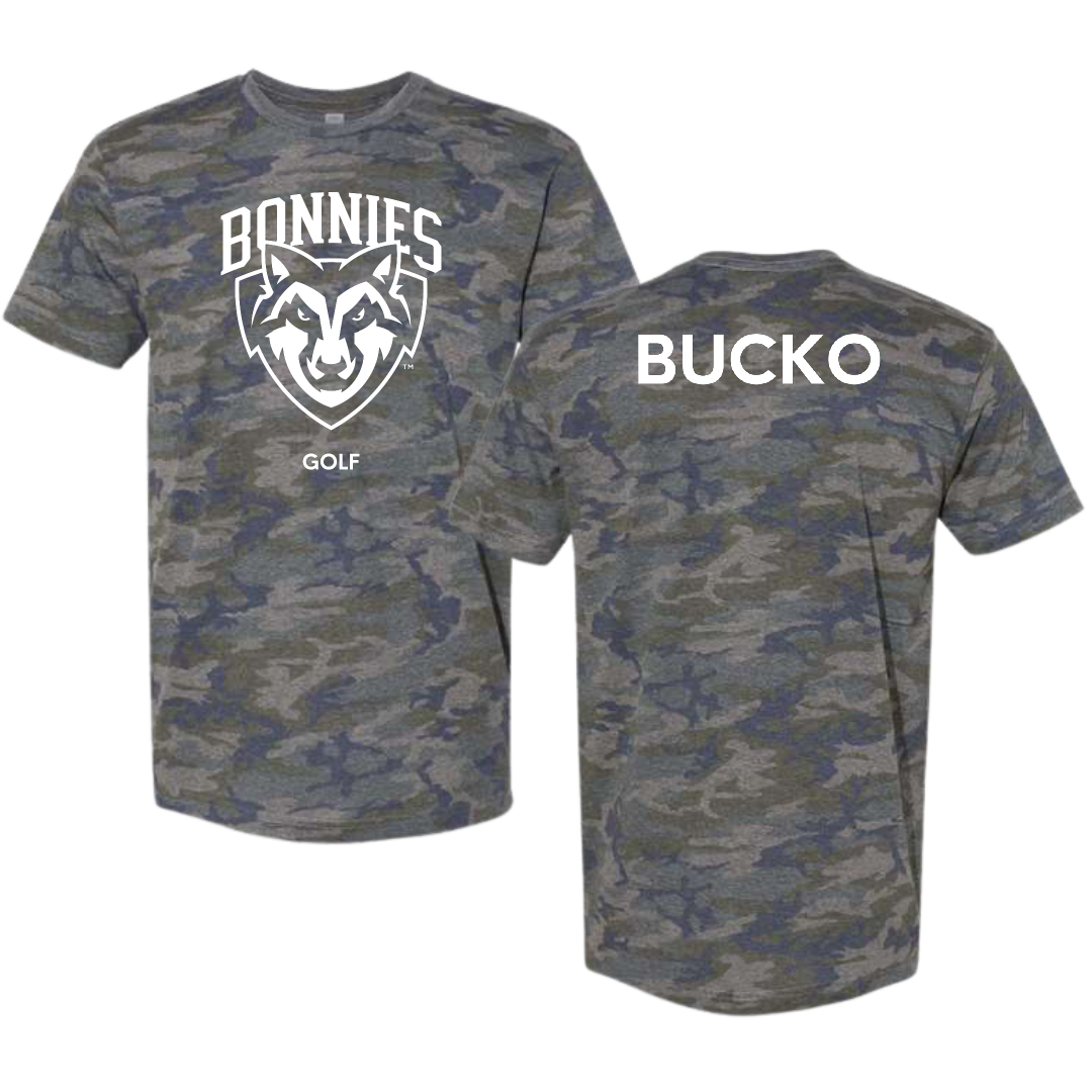 St. Bonaventure University Golf (M) Vintage Camo Tee - Michael Bucko