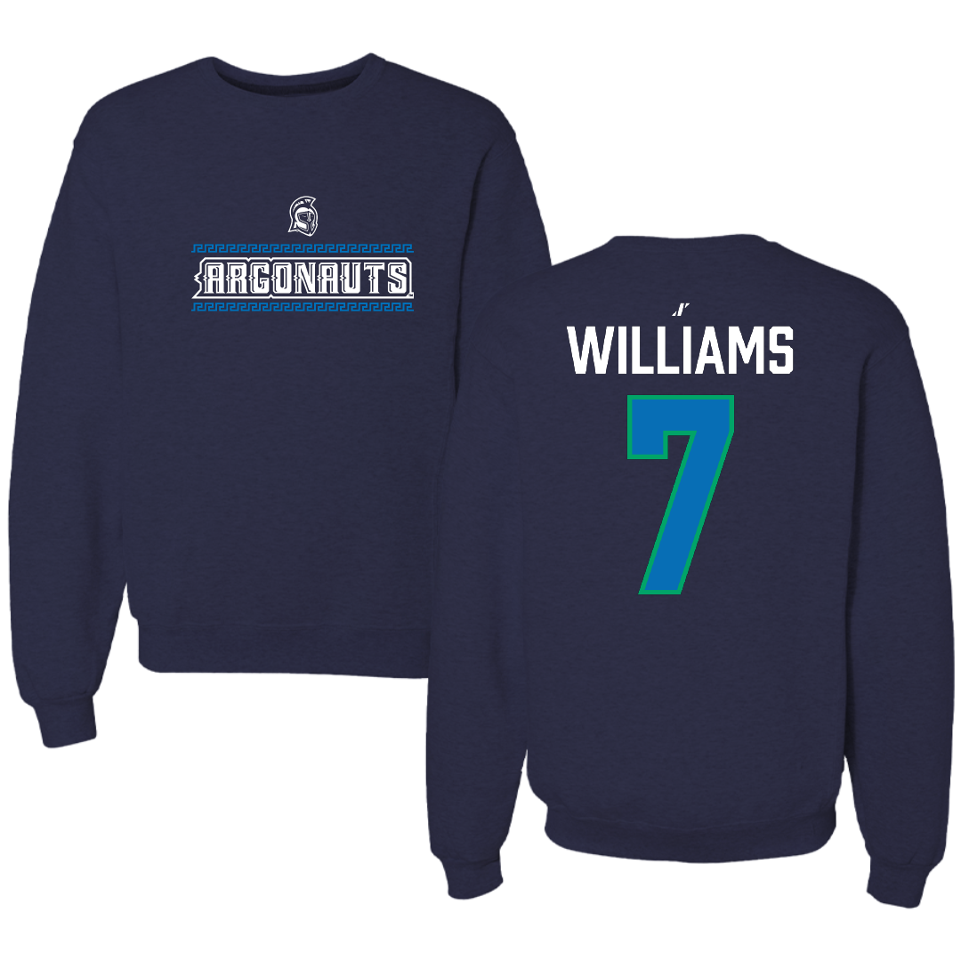 University of West Florida Football Navy General Crewneck - #7 Justice Williams