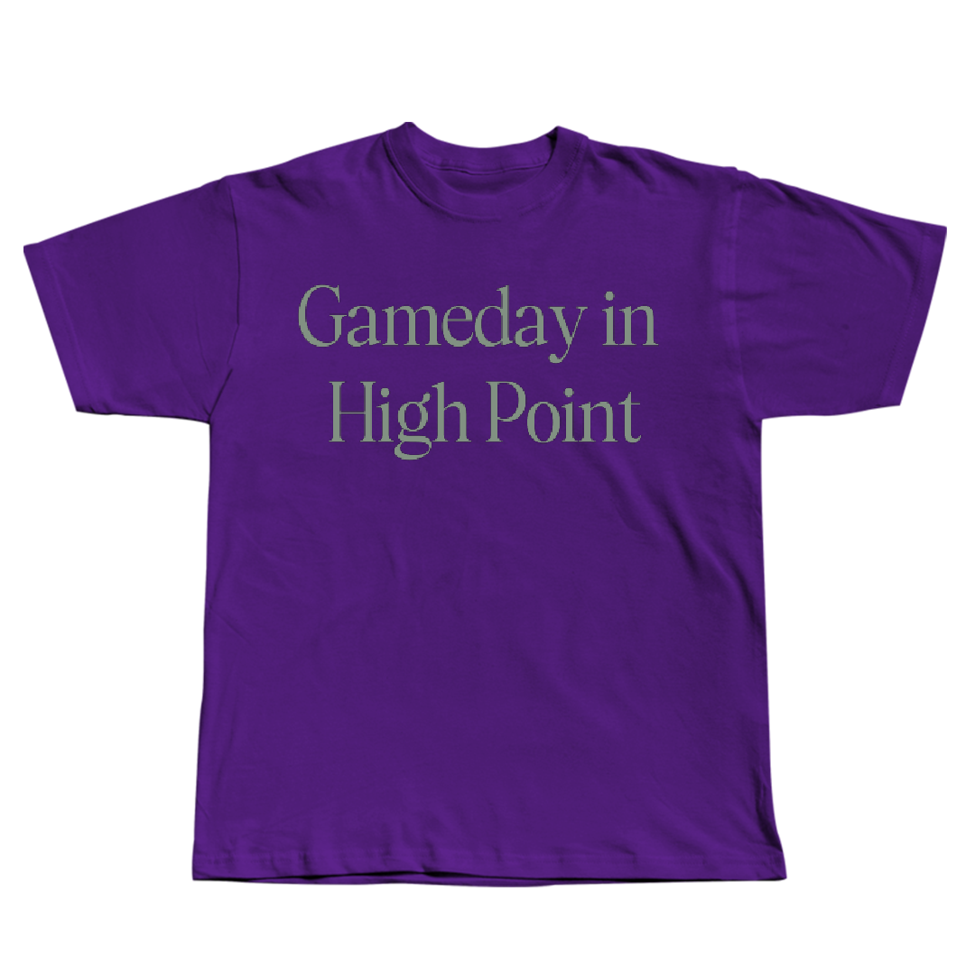 High Point University Basketball (W) Purple Gameday Tee - #31 Audrey Meyers