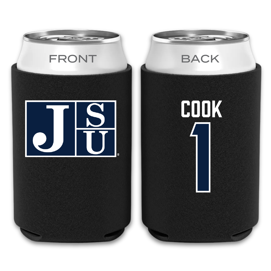 Jackson State University Basketball Black Can Cooler - #1 Zeke Cook