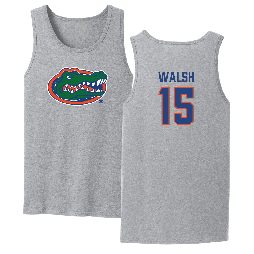 University of Florida Softball Sport Gray Tank Top - #15 Reagan Walsh
