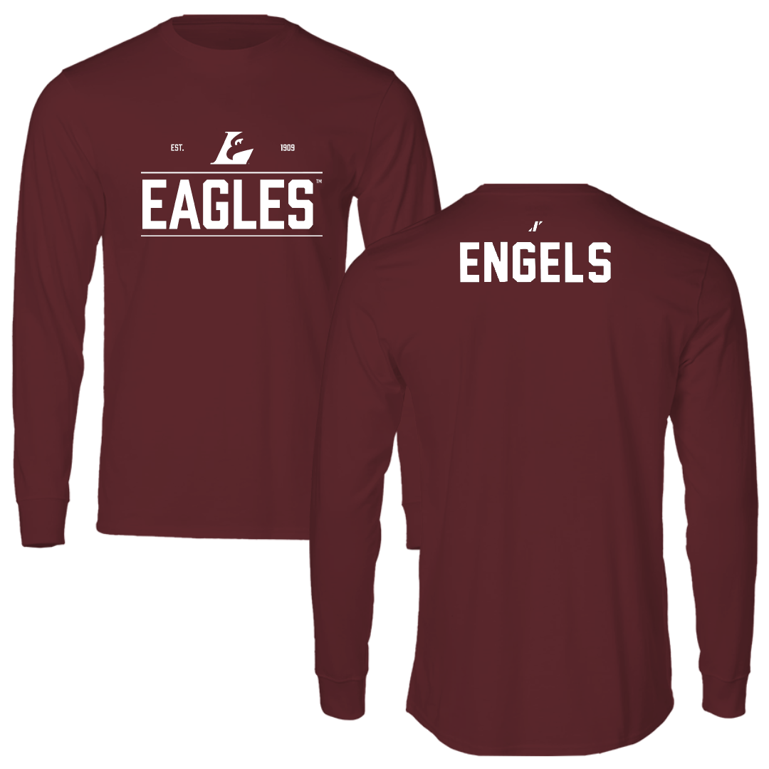 University of Wisconsin-La Crosse Gymnastics Maroon General Performance Long Sleeve - Morgan Engels