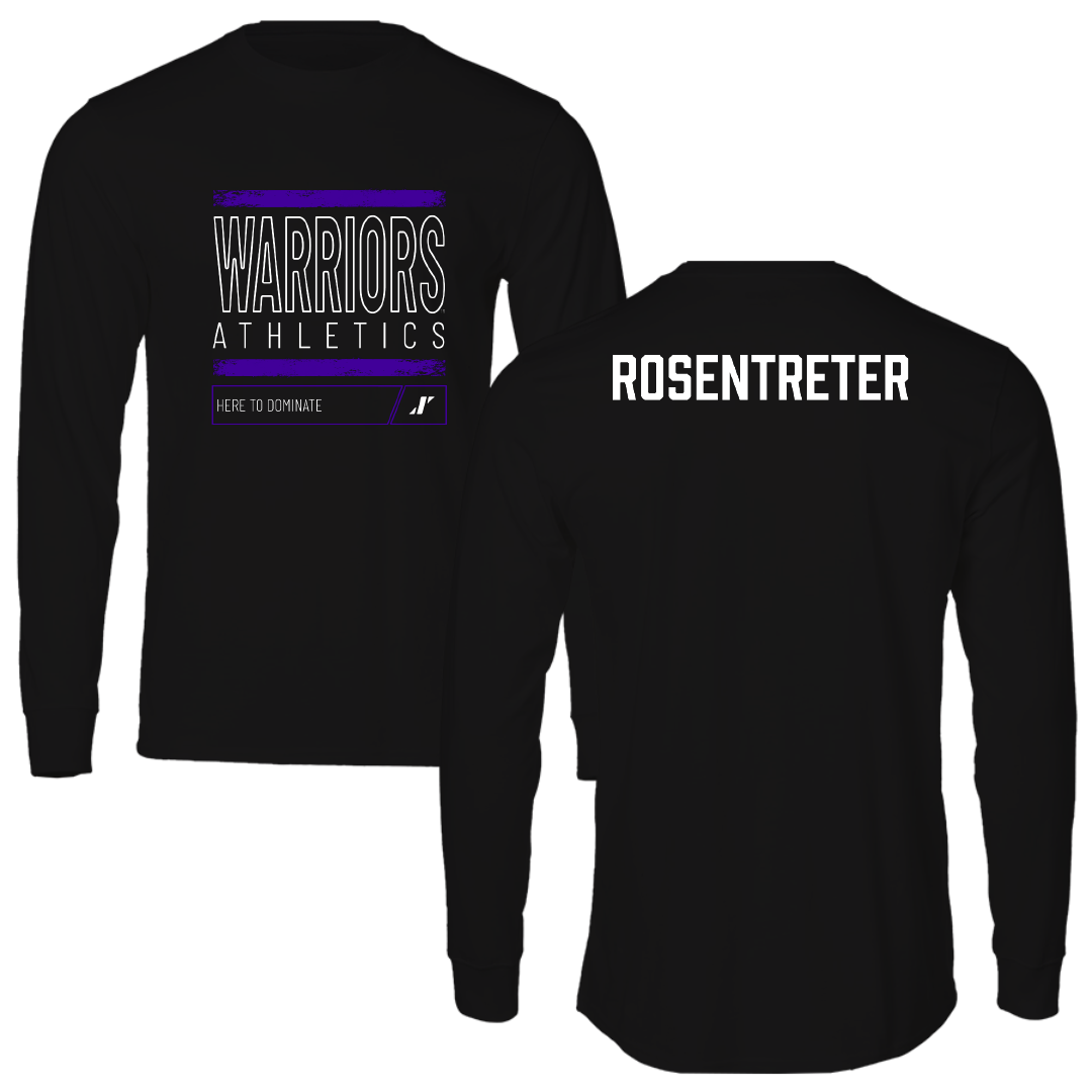 Winona State University Tennis Black Dominate Long Sleeve - Halle Rosentreter