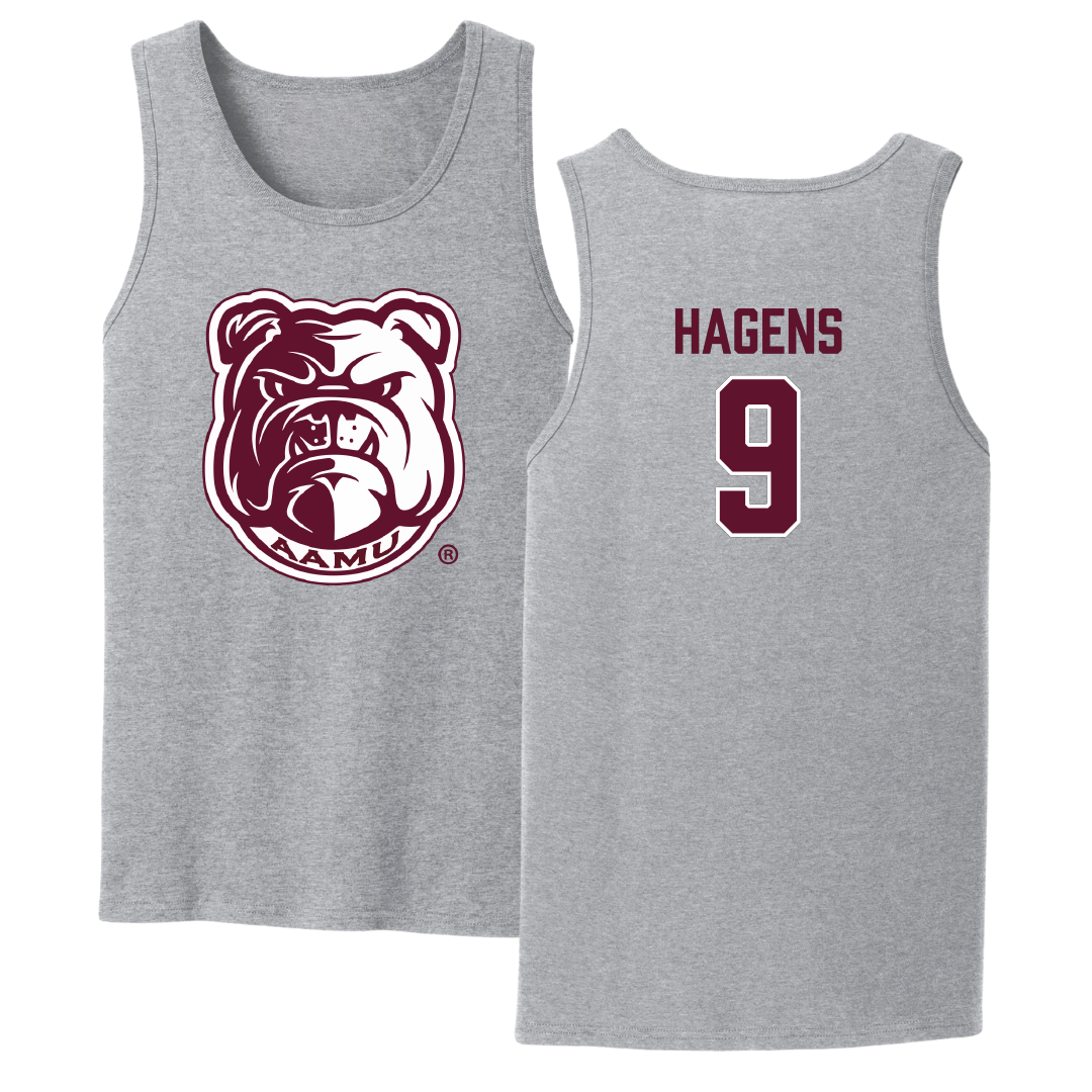 Alabama A&M University Football Sport Gray Tank Top - #9 Mekhi Hagens