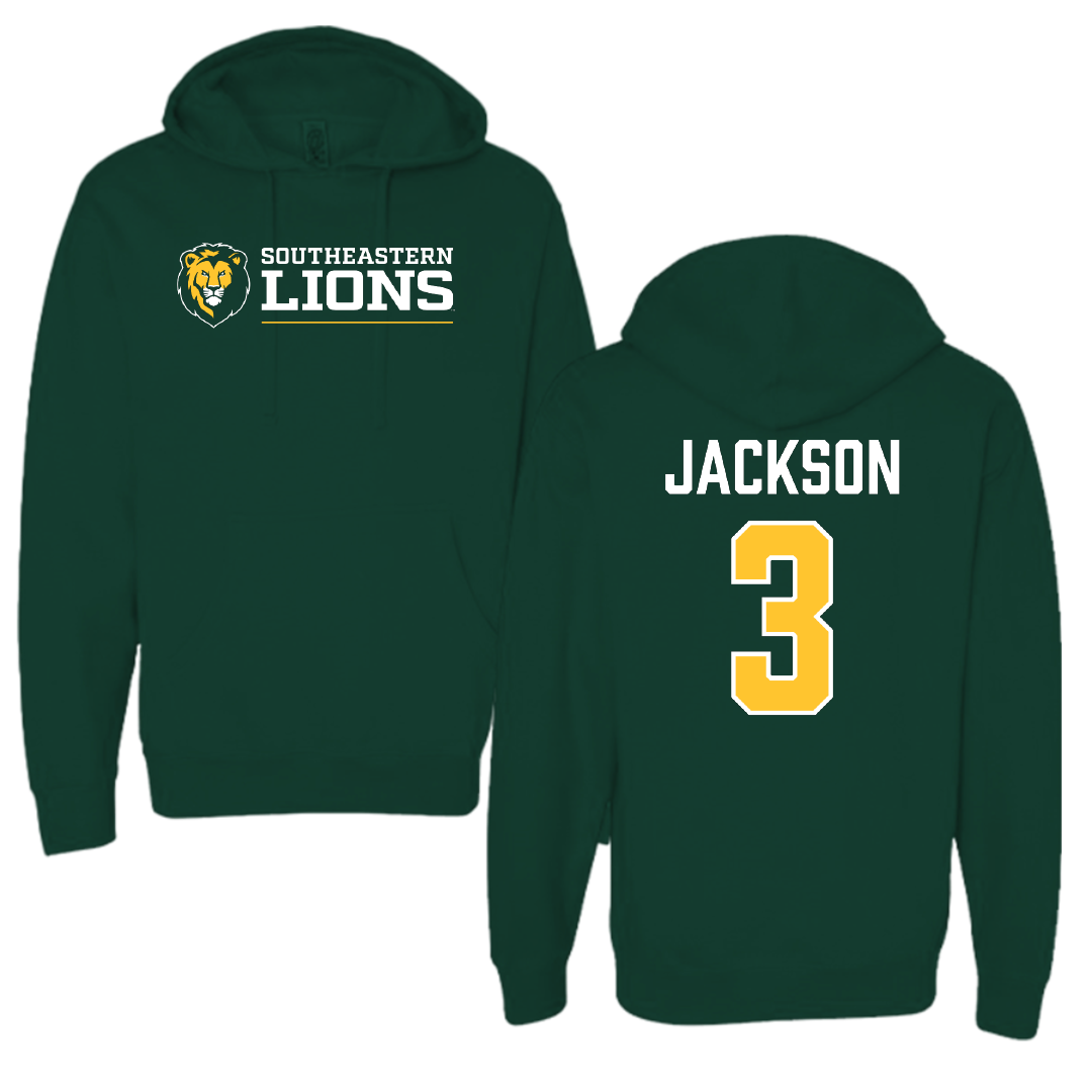 Southeastern Louisiana University Football Forest Green Hoodie - #3 Deantre Jackson