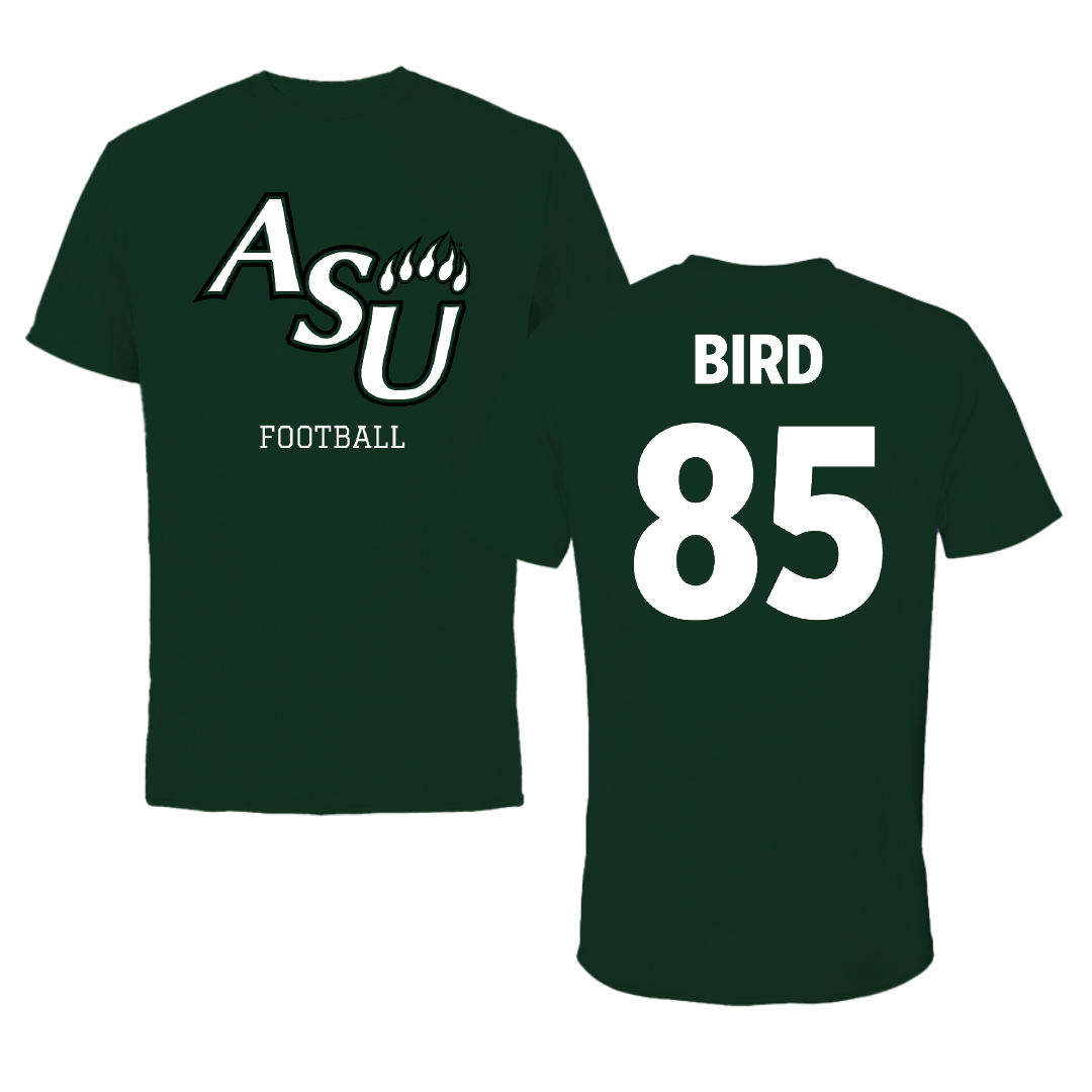 Adams State University Football Forest Green Performance Tee - #85 Ethan Bird
