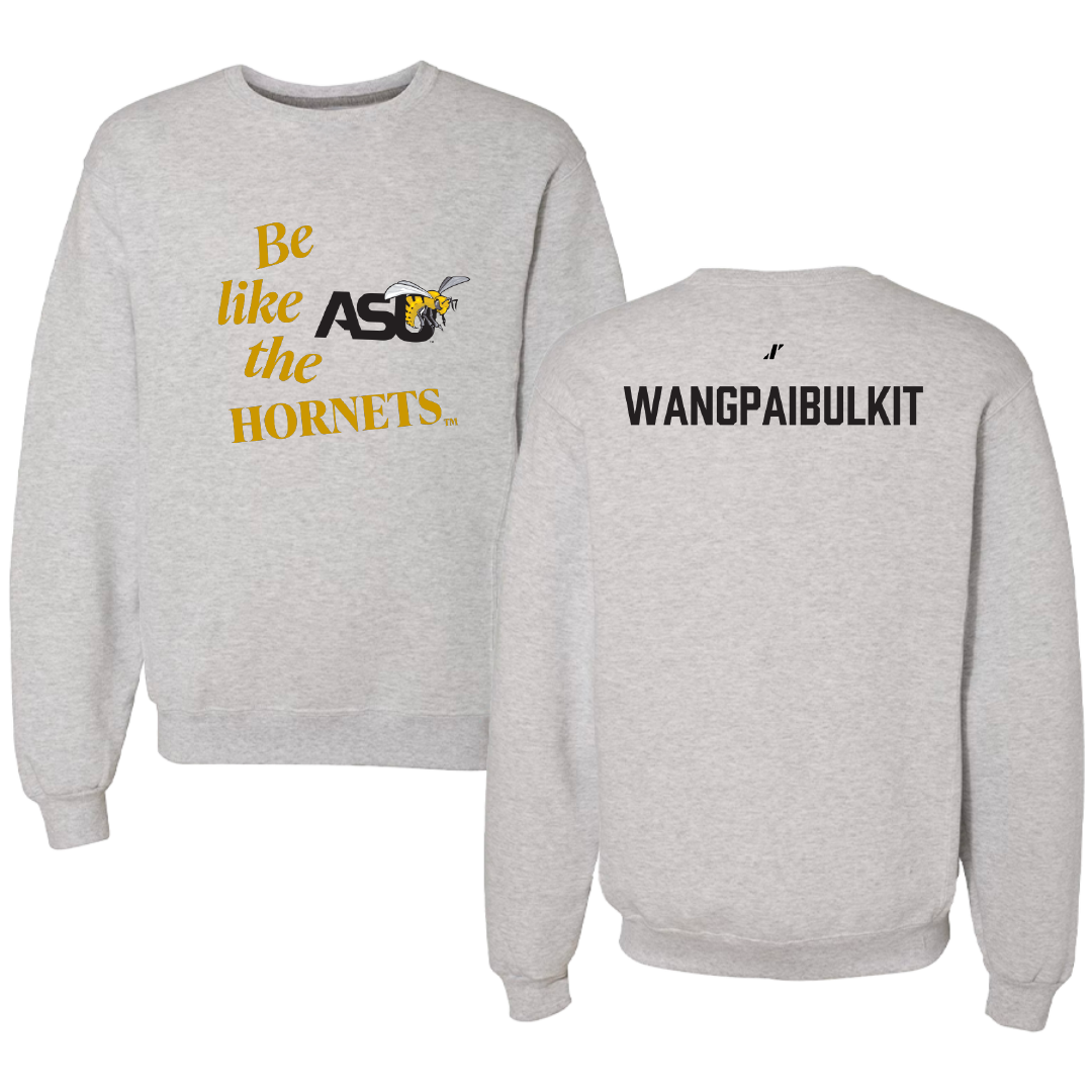 Alabama State University Golf Light Gray Be Like Us Crewneck - Chotithuch Wangpaibulkit