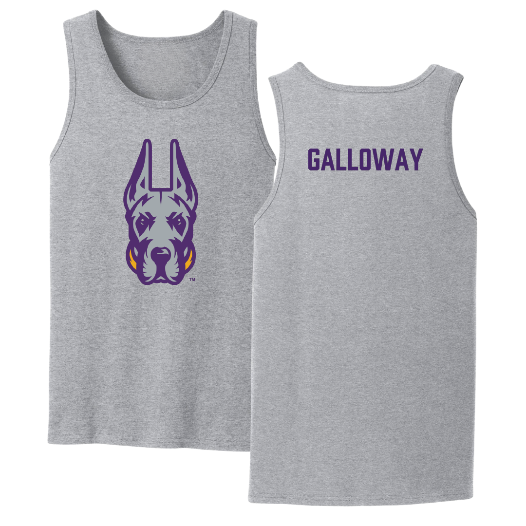 University at Albany TF and XC Sport Gray Tank Top - Toni Galloway