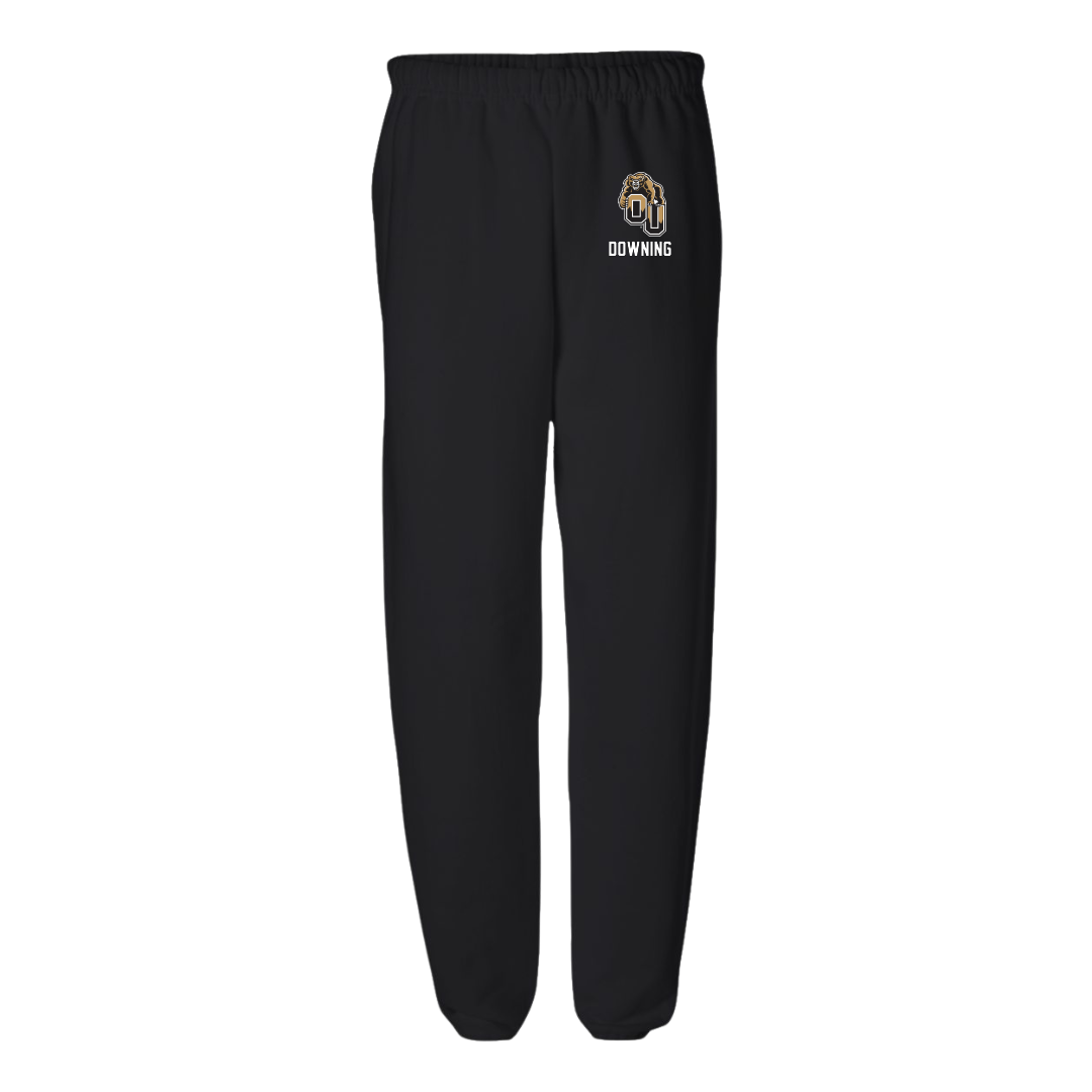 Oakland University Soccer (W) Black Sweatpants - #23 Marina Downing