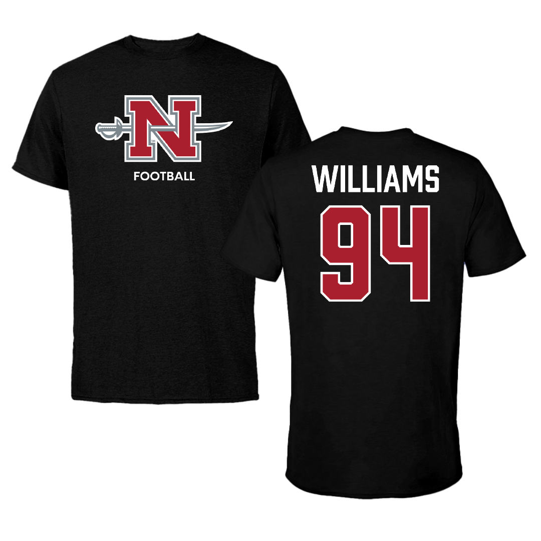 Nicholls State University Football Black Mascot Tee - #94 Nick Williams