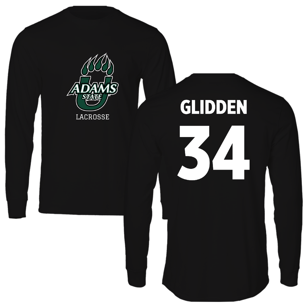 Adams State University Lacrosse (M) Black State Performance Long Sleeve - #34 Austin Glidden