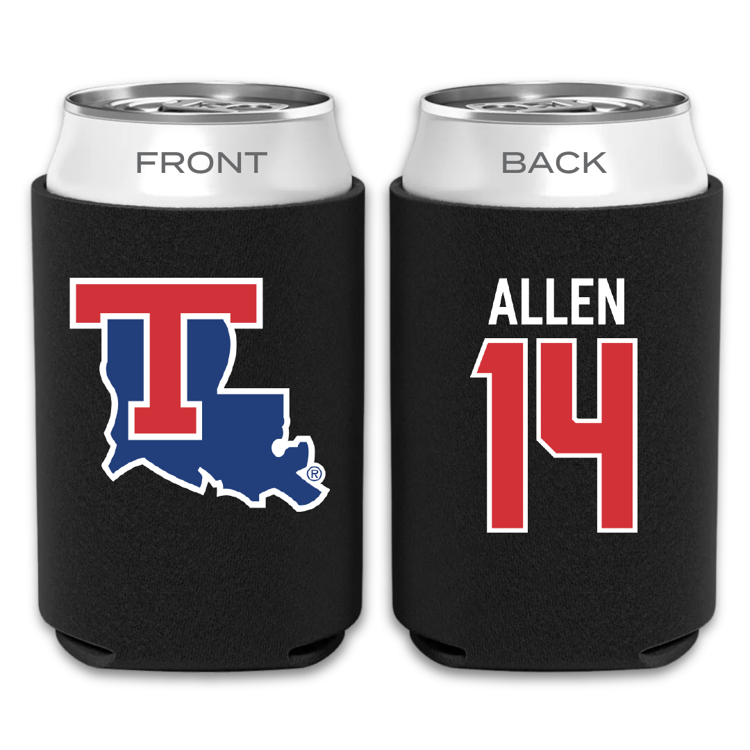 Louisiana Tech University Basketball Black Can Cooler - #14 Will Allen