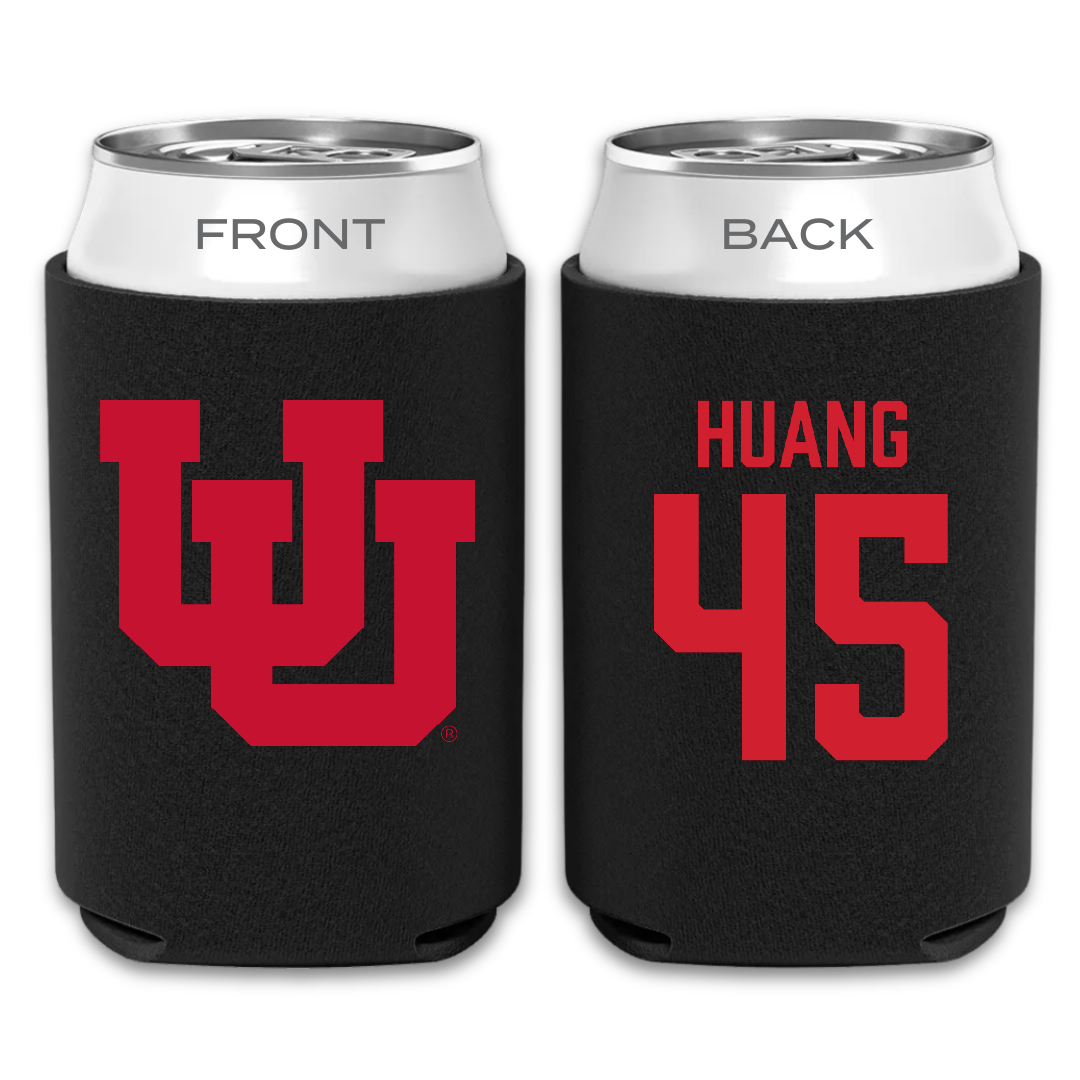 University of Utah Basketball Black Can Cooler - #45 Jerry Huang