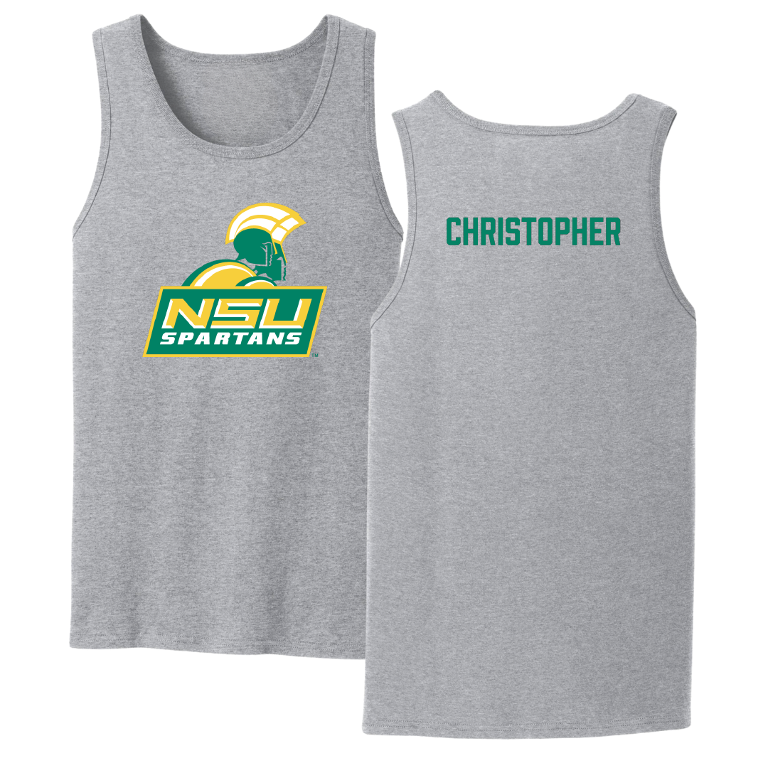 Norfolk State University TF and XC Sport Gray Tank Top - Jahquan Christopher