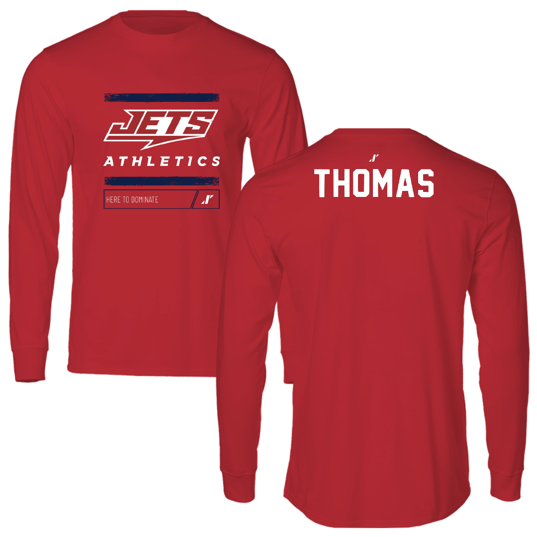 Newman University Cheer Red Dominate Long Sleeve - Amaya Thomas