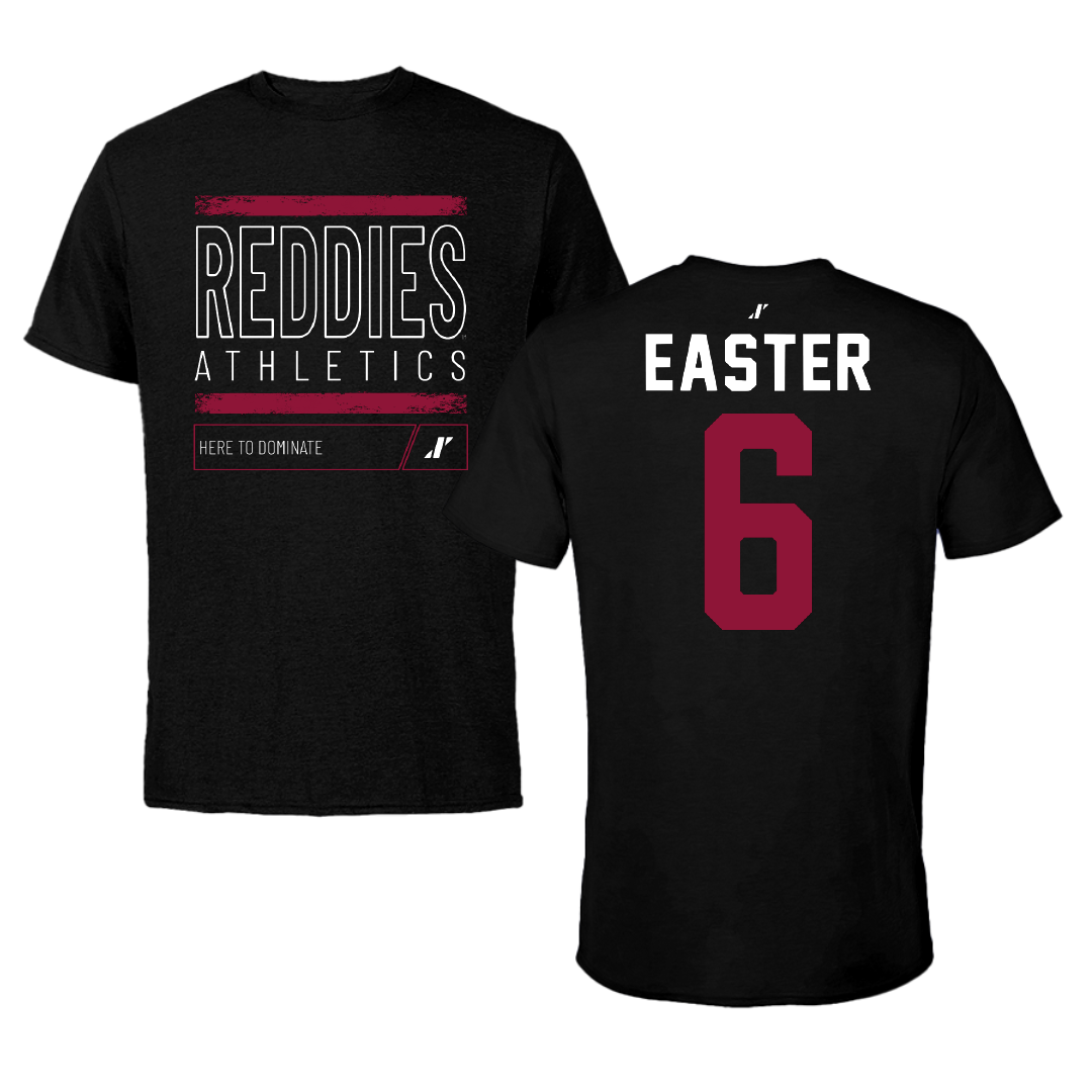 Henderson State University Football Black Dominate Performance Tee - #6 Jody Easter