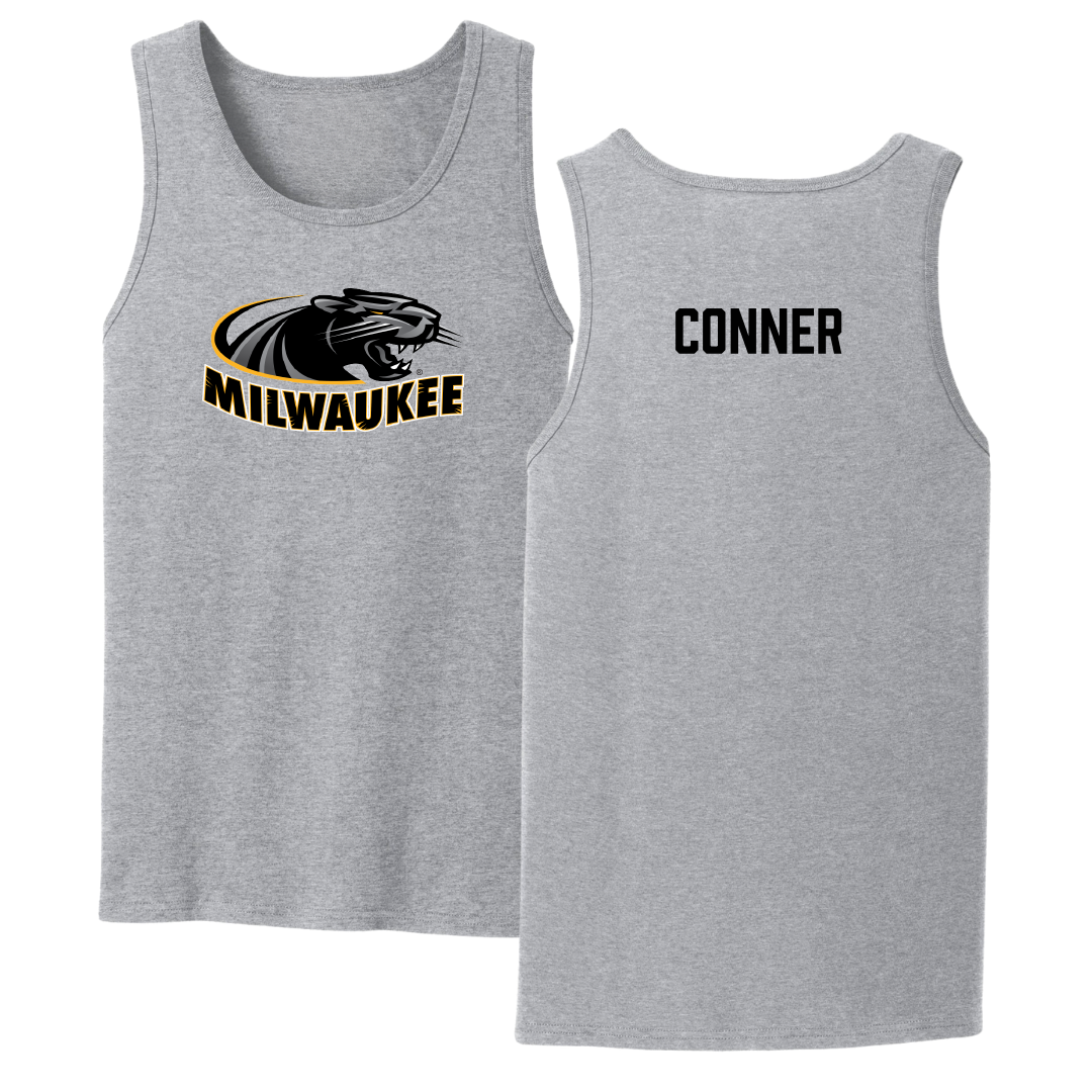 University of Wisconsin-Milwaukee TF and XC Sport Gray Tank Top - Claudia Conner
