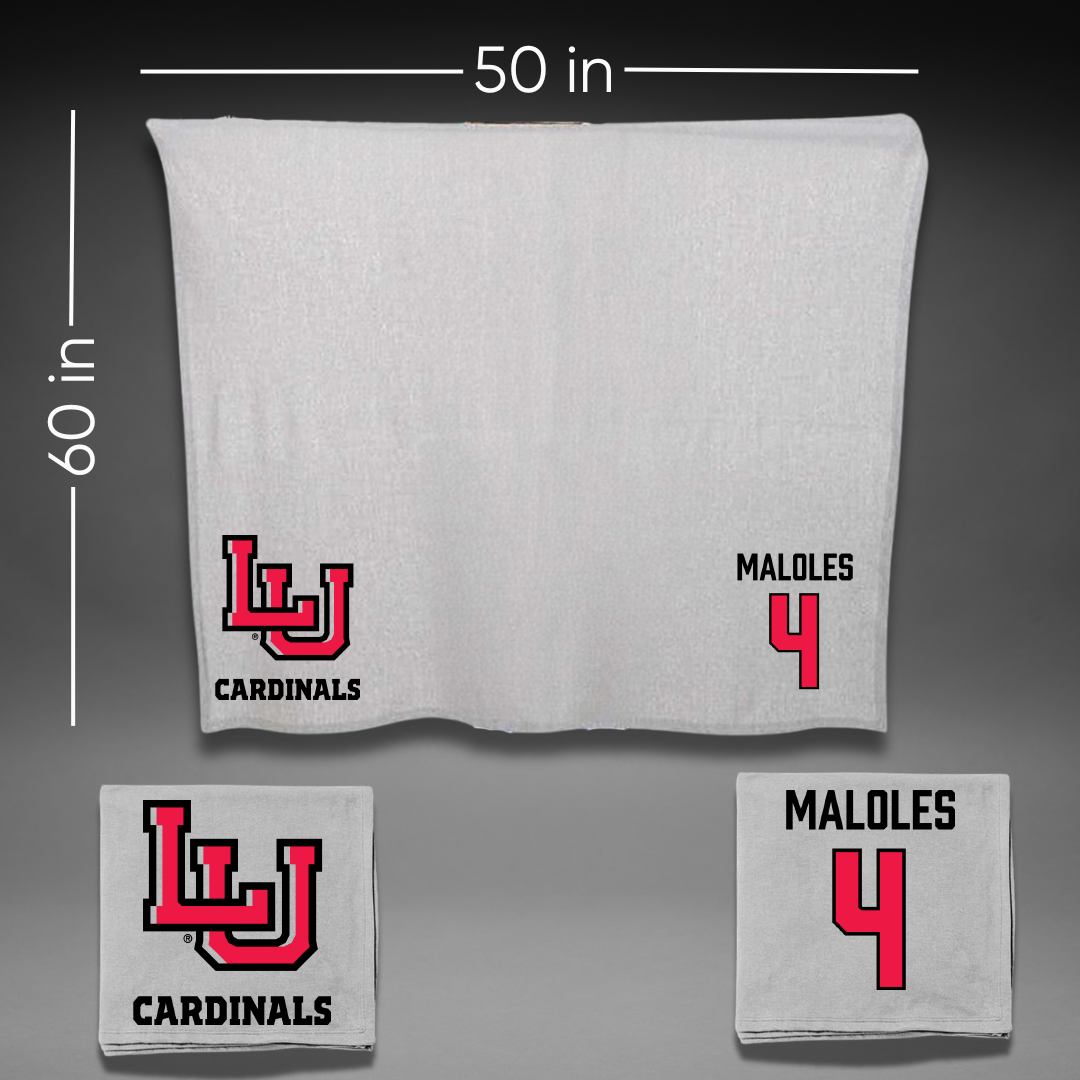 Lamar University Football Gray Blanket - #4 Royce Maloles