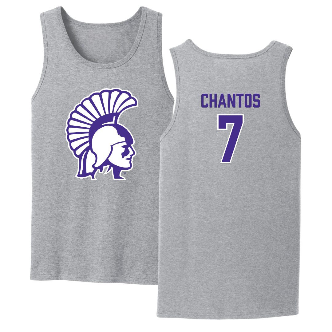 Winona State University Softball Sport Gray Tank Top - #7 Ashlee Chantos