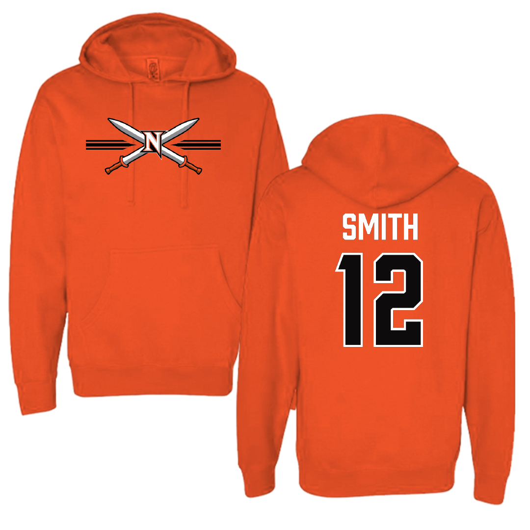 Northampton Community College Volleyball (M) Orange General Hoodie - #12 Luke Smith