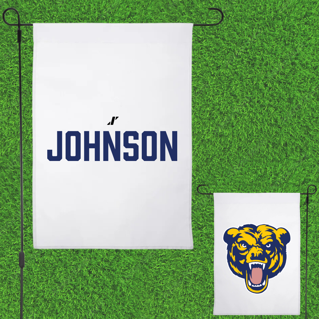 Carolina University Baseball White Garden Flag - Patrick Johnson