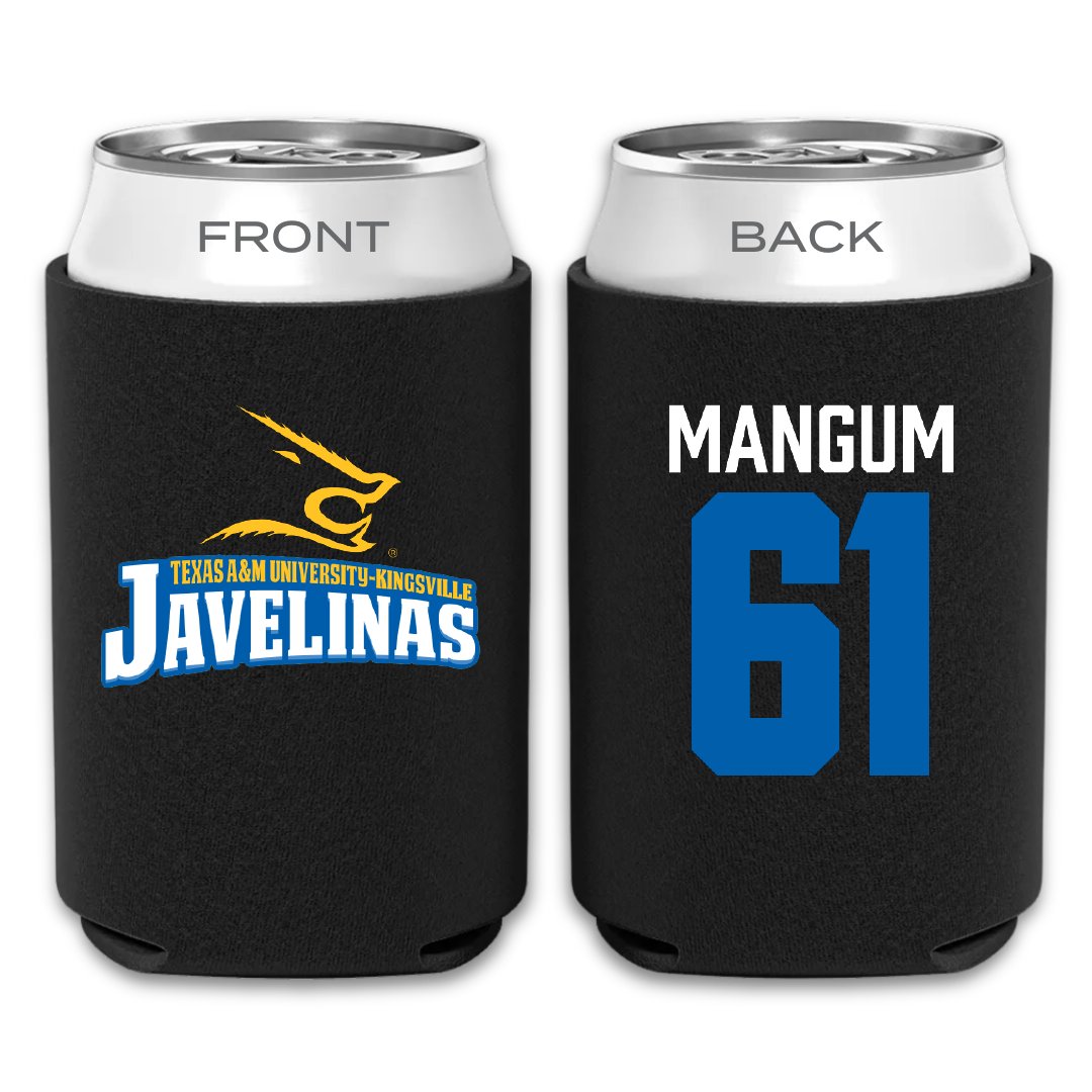 Texas A&M University-Kingsville Football Black Can Cooler - #61 Hunter Mangum