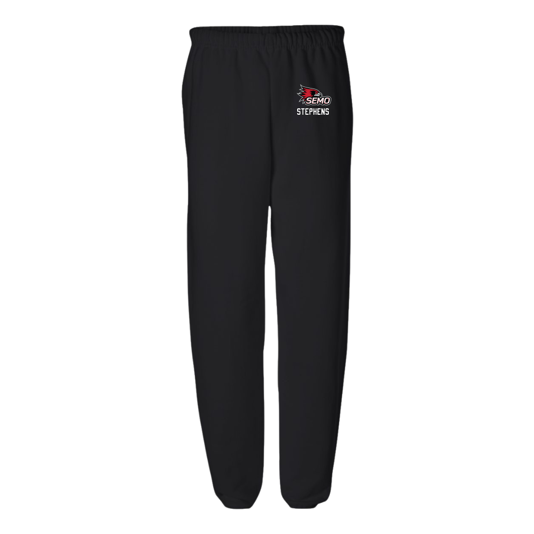 Southeast Missouri State University Basketball (W) Black Sweatpants - #11 Abby Stephens