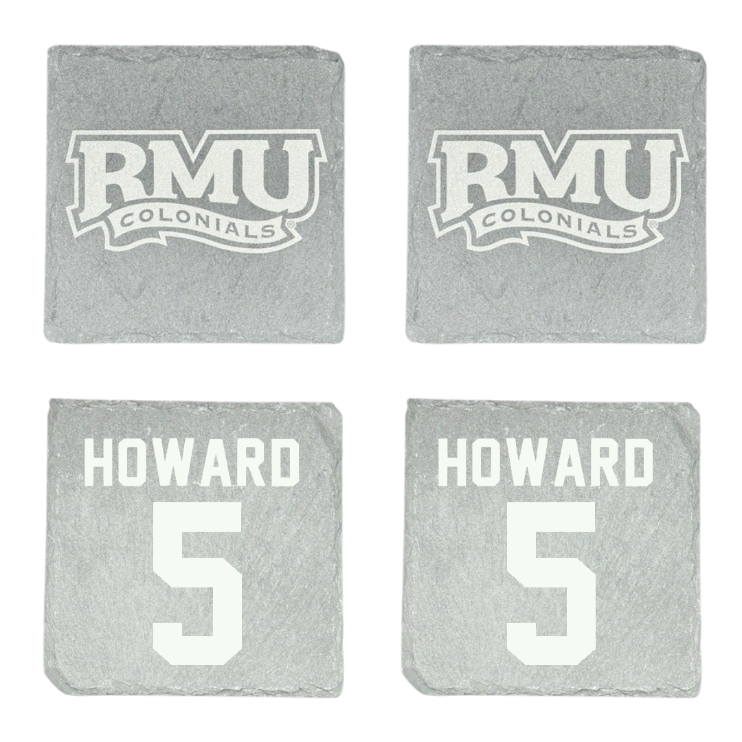 Robert Morris University Football Stone Coaster (4 Pack)  - #5 Tahseen Howard