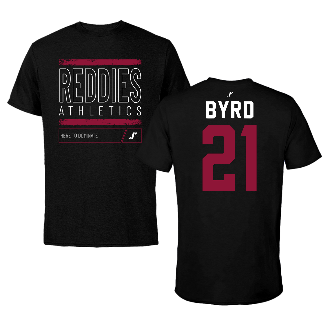 Henderson State University Baseball Black Dominate Performance Tee - #21 Payton Byrd