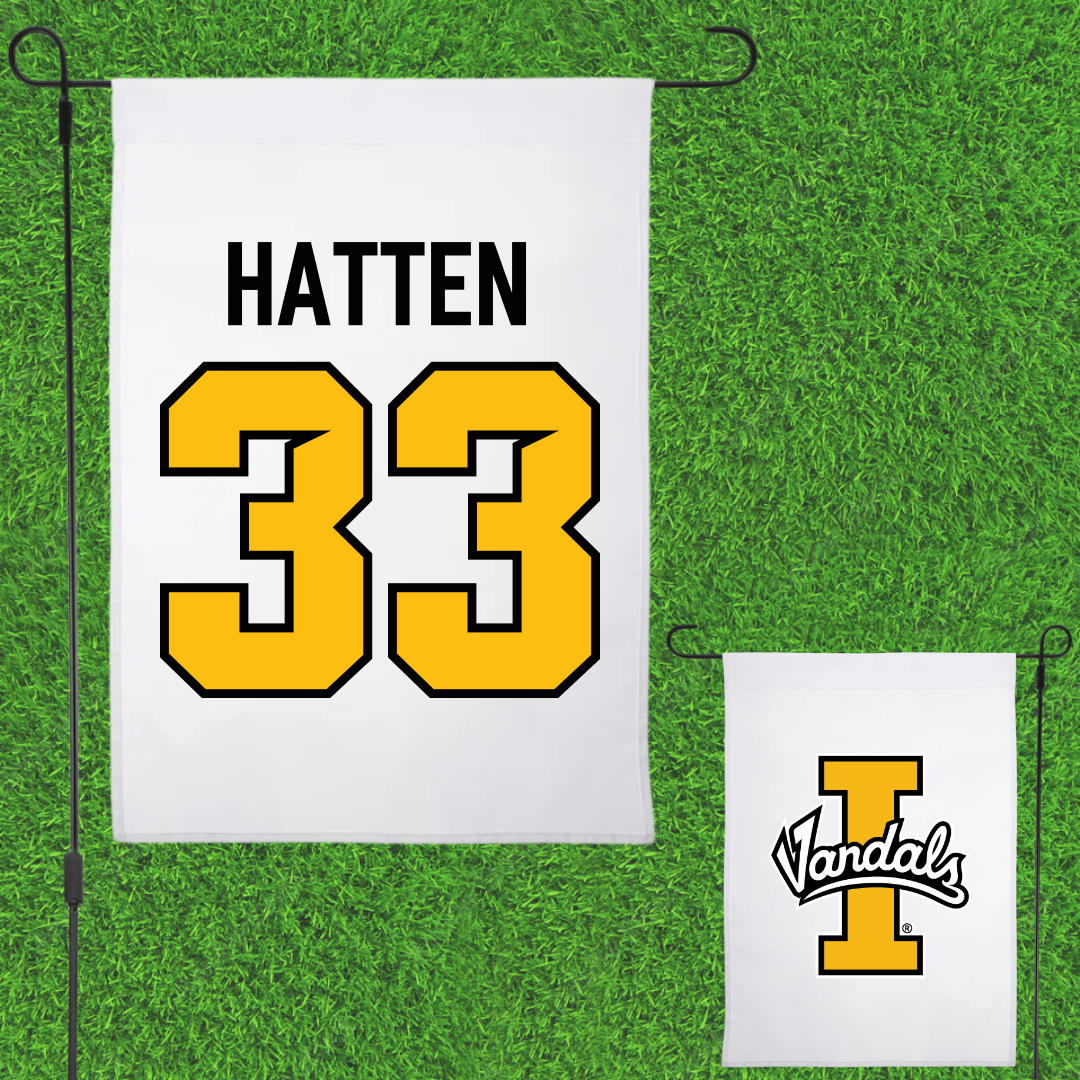 University of Idaho Basketball White Garden Flag - #33 Jack Hatten