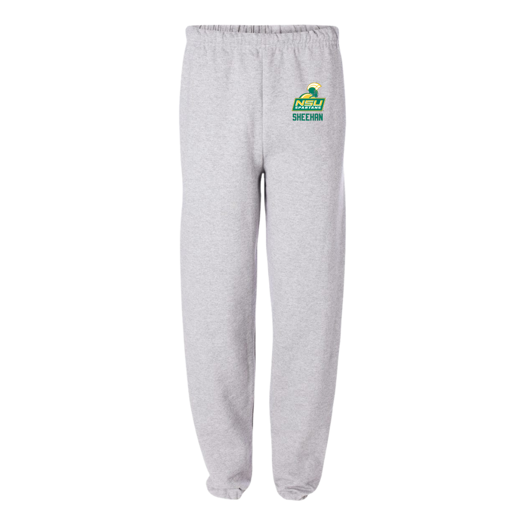 Norfolk State University Softball Light Gray Sweatpants - #10 Lauren Sheehan