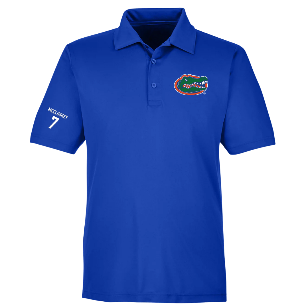 University of Florida Soccer (W) Blue Polo - #7 Lauren McCloskey