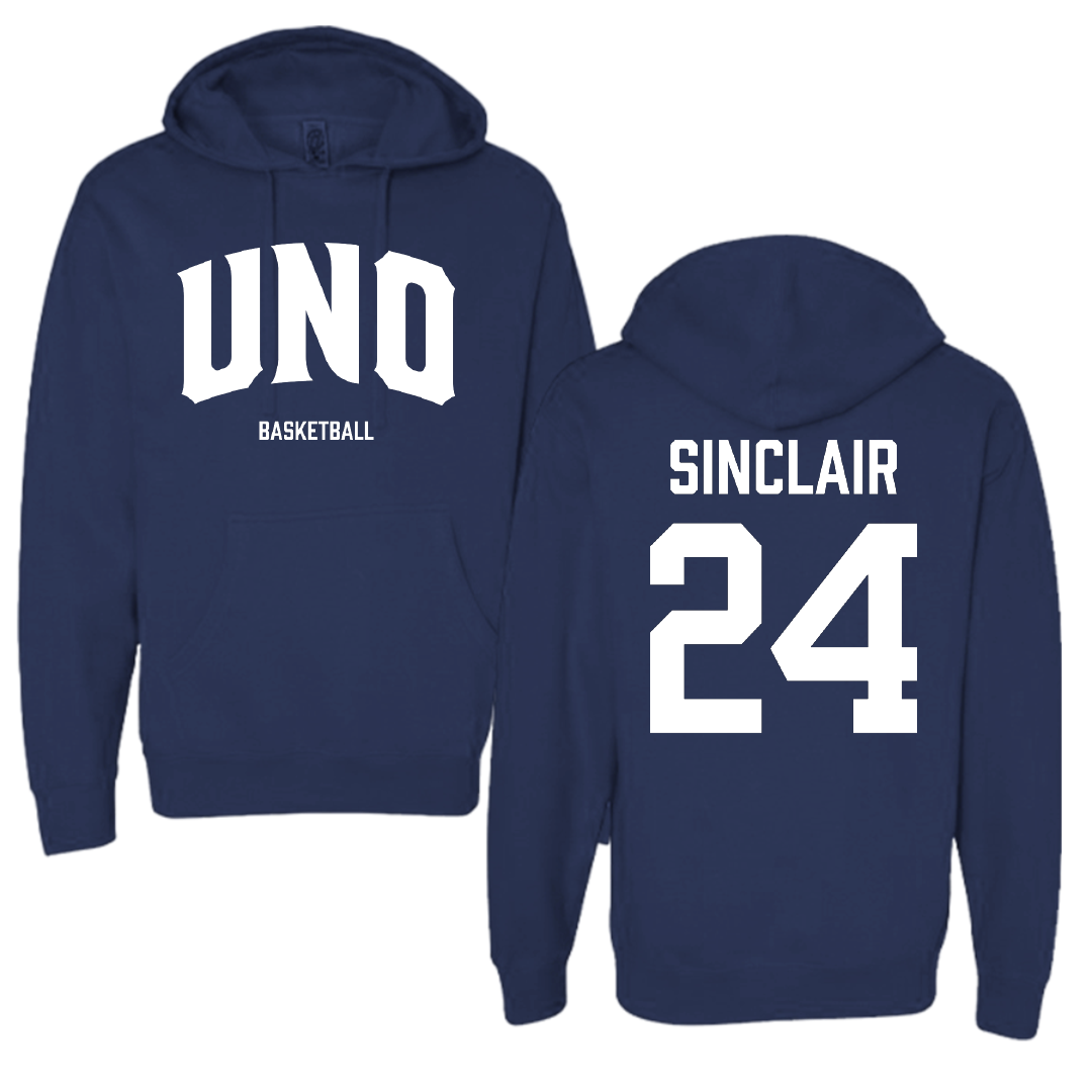 University of New Orleans Basketball (M) Navy Hoodie - #24 Cole Sinclair