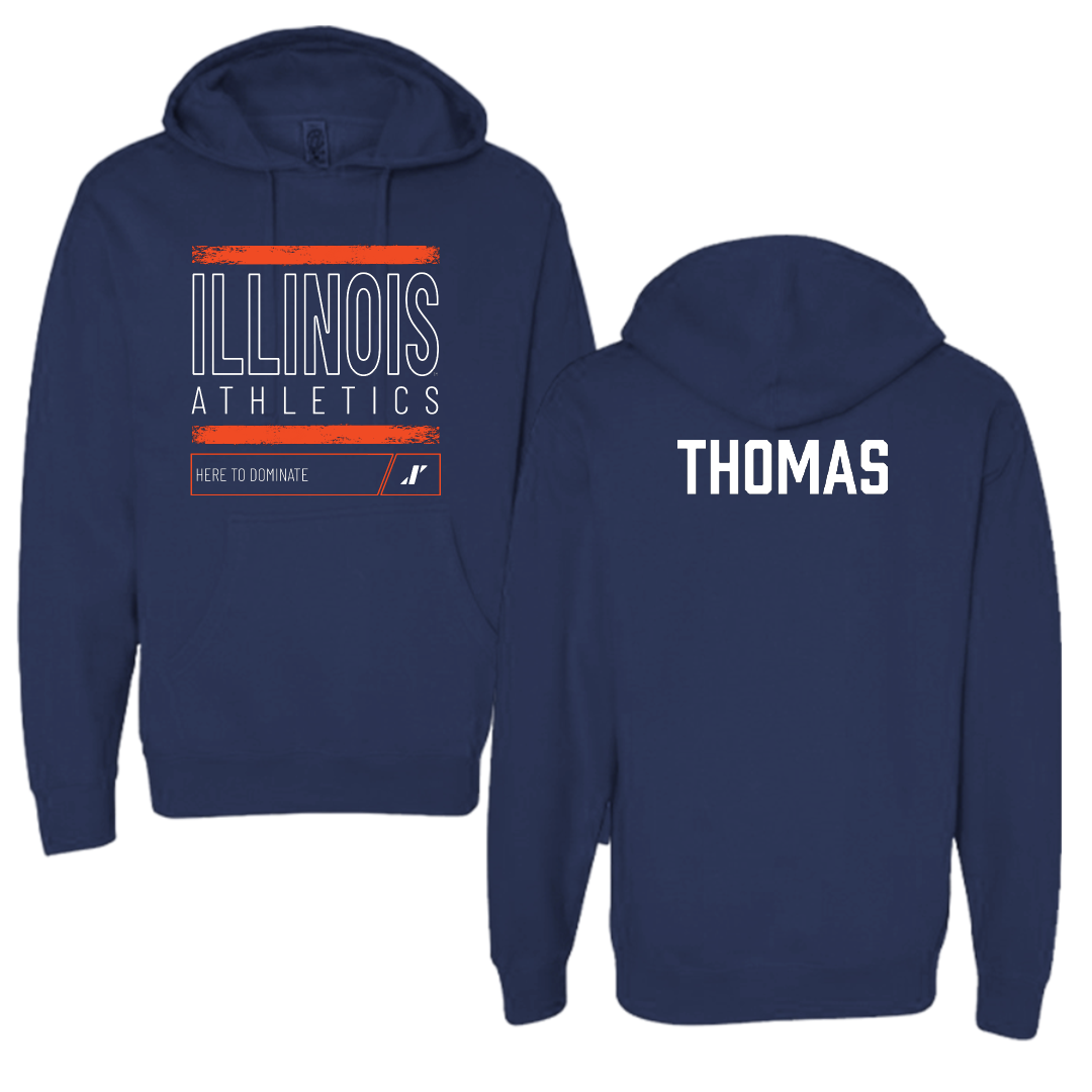 University of Illinois TF and XC Navy Dominate Hoodie - Tori Thomas