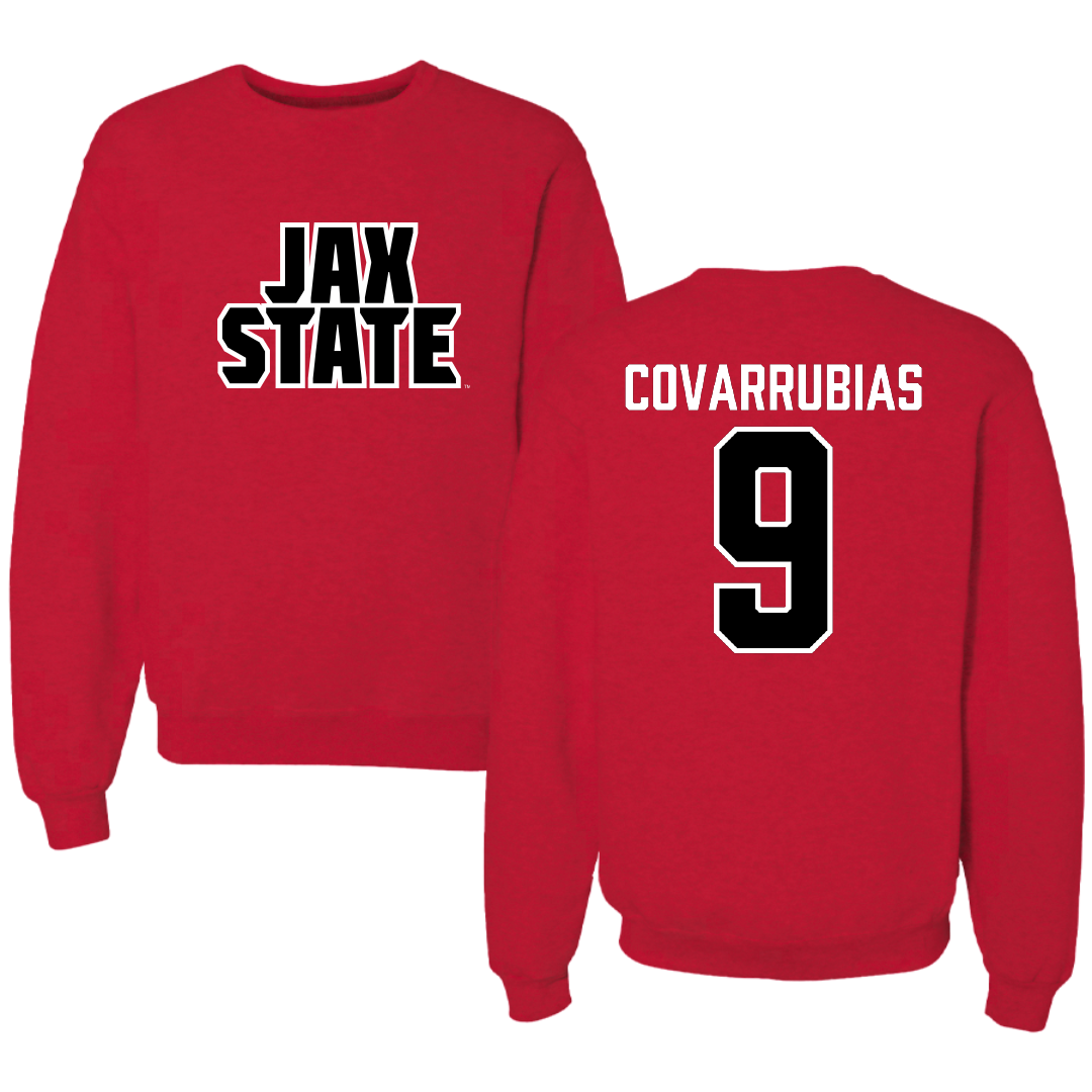 Jacksonville State University Bowling Red Crewneck - #9 Keyla Covarrubias