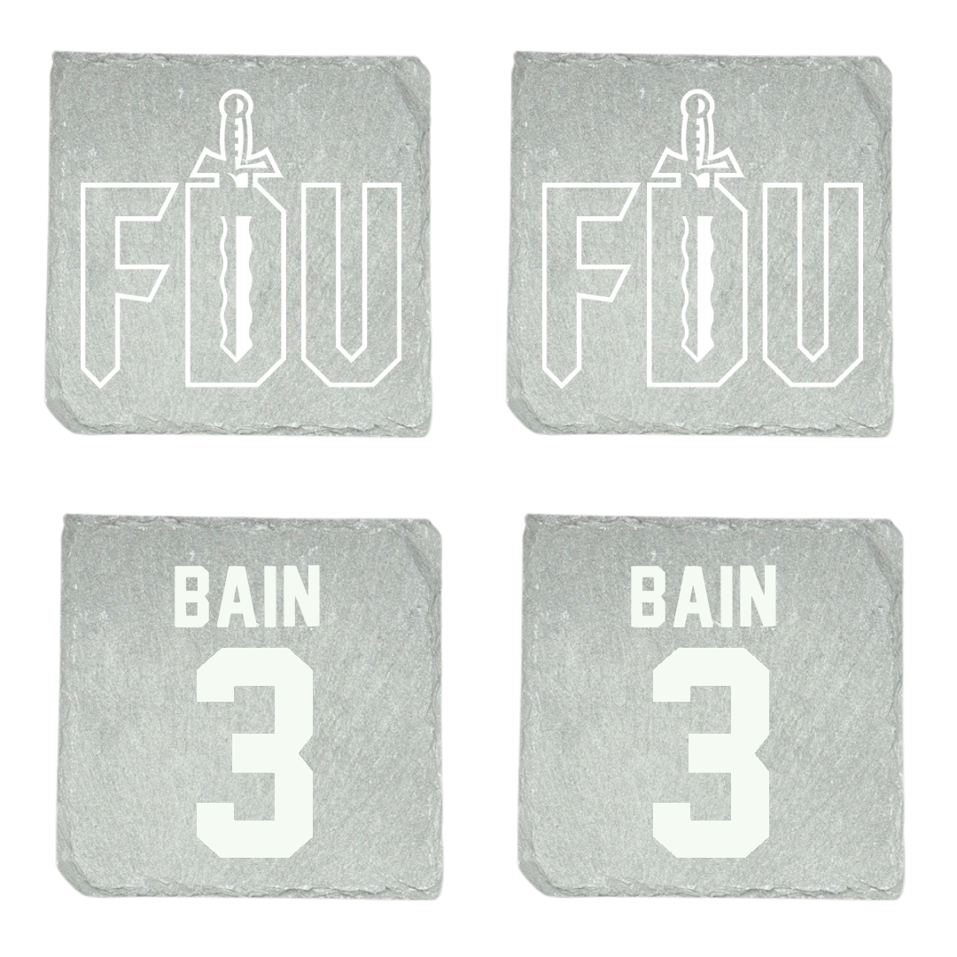 Fairleigh Dickinson University-Metropolitan Campus Volleyball Stone Coaster (4 Pack)  - #3 Avery Bain